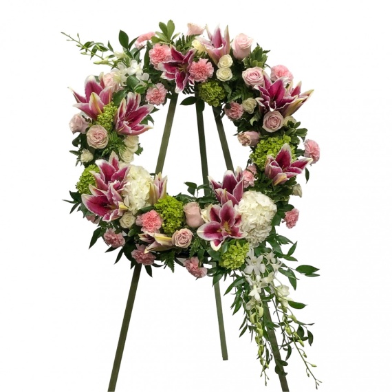 Divine Pink & White Wreath