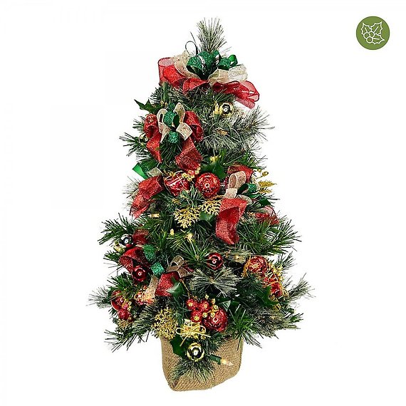 2 ft. Fully Decorated Pre-Lit Christmas Tree (faux)
