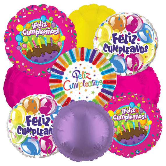 Feliz Cumpleanos Balloon Bouquet