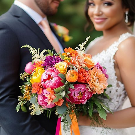 Bright and Bold Bridal Set