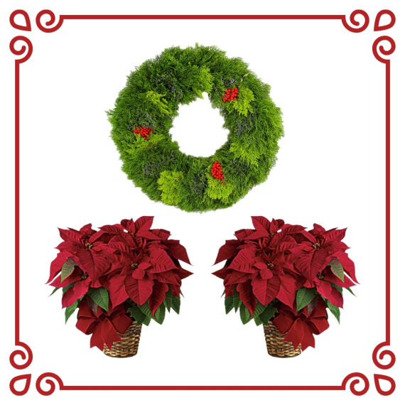 Welcoming Wreath Holiday Package